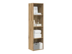 Estantería de madera de ingeniería roble artisian 40x30x152 cm