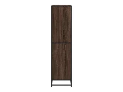 Estantería de madera de ingeniería marrón roble 60x35x139 cm
