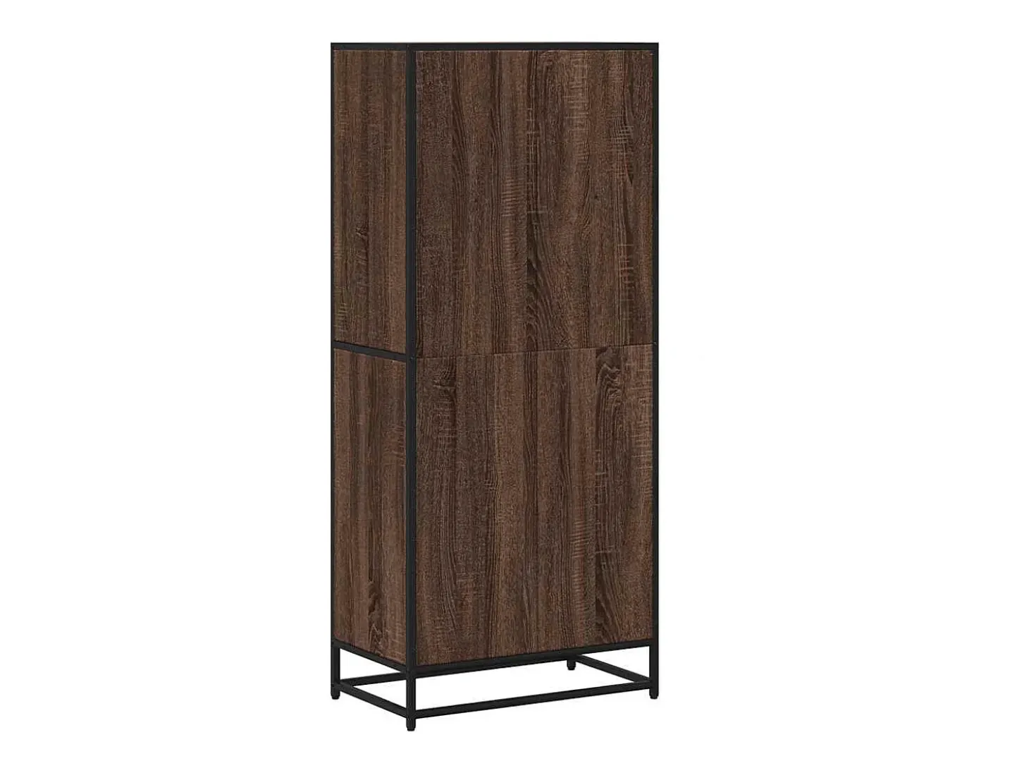 Estantería de madera de ingeniería marrón roble 60x35x139 cm