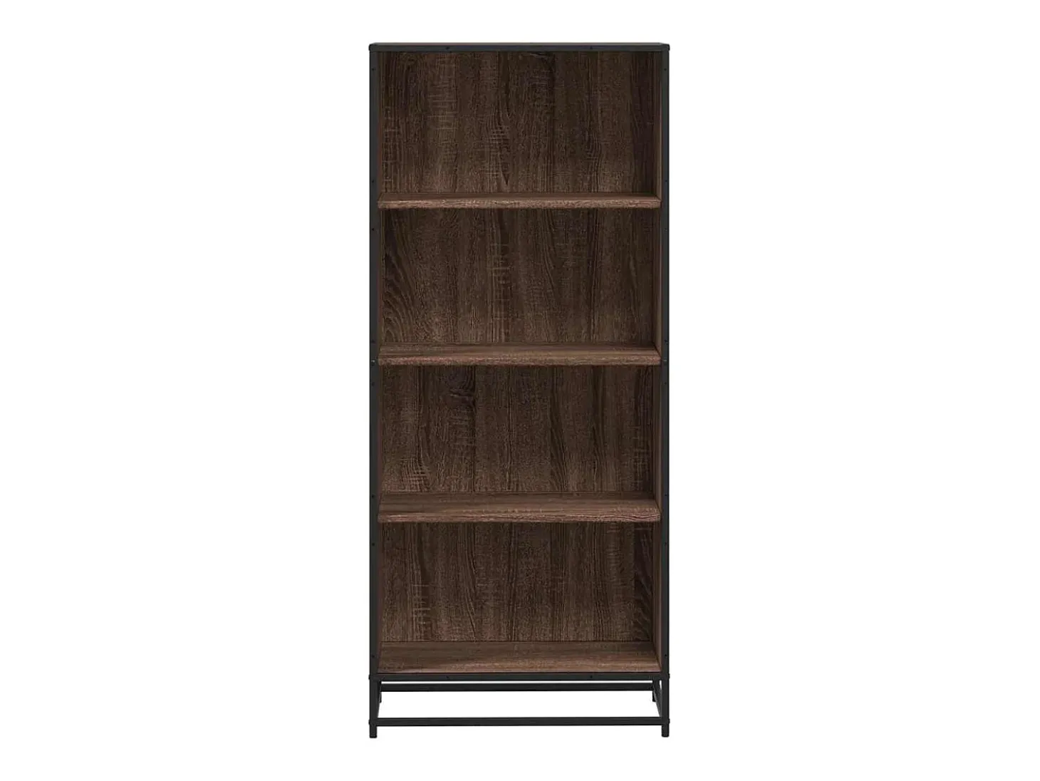 Estantería de madera de ingeniería marrón roble 60x35x139 cm