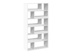 Estantería de madera de ingeniería blanca 100x33x187,5 cm