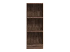 Estantería de madera de ingeniería marrón roble 40x24x109 cm