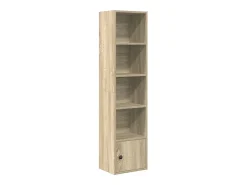 Estantería de madera de ingeniería roble sonoma 31x24x127 cm