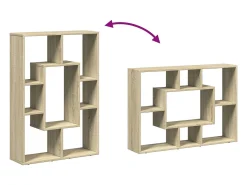 Estantería de madera de ingeniería roble Sonoma 63x20x90 cm
