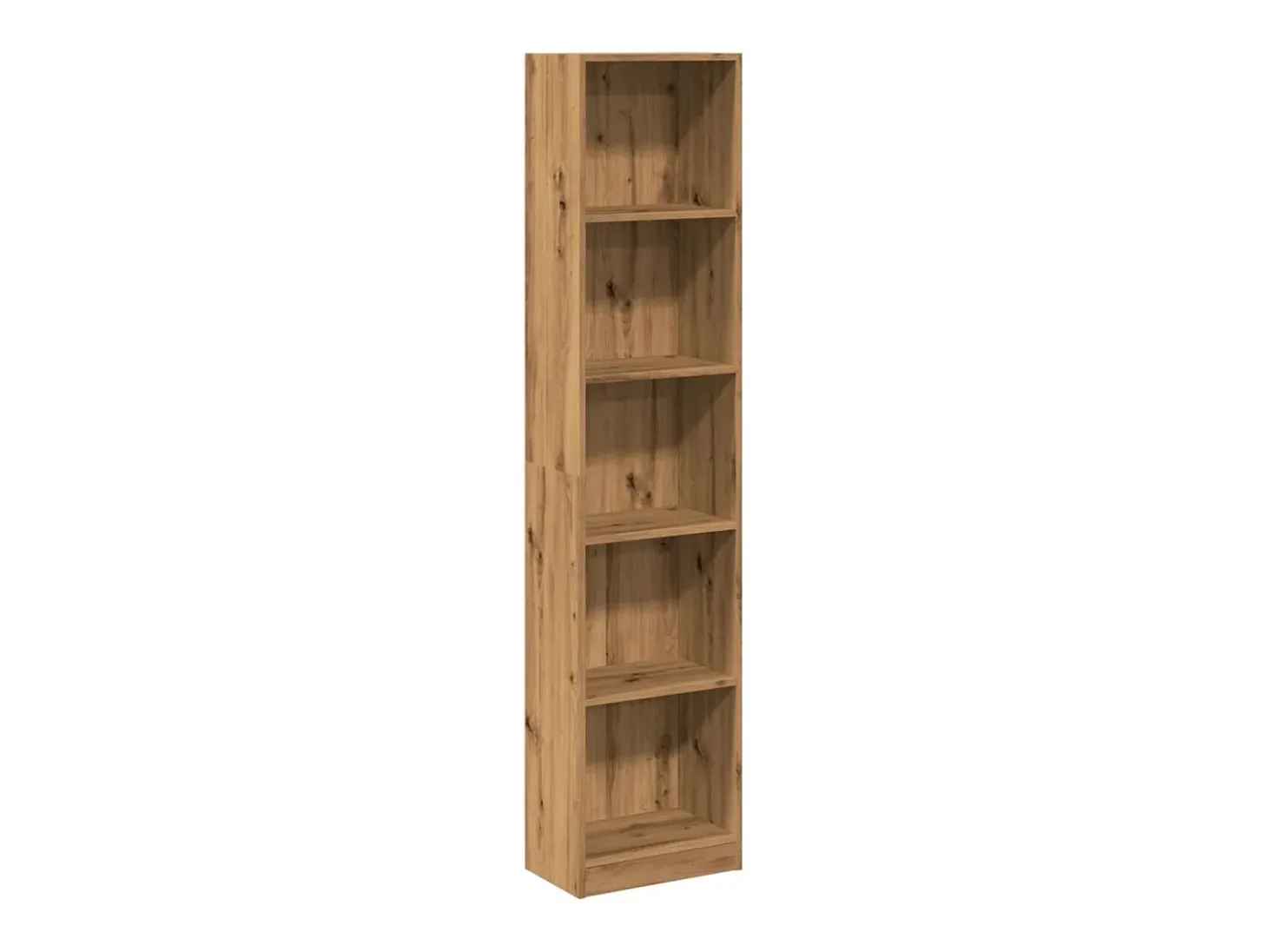 Estantería de madera de ingeniería roble artesanal 40x24x176 cm