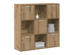 Estantería de madera de ingeniería roble artisan 90x28x90 cm