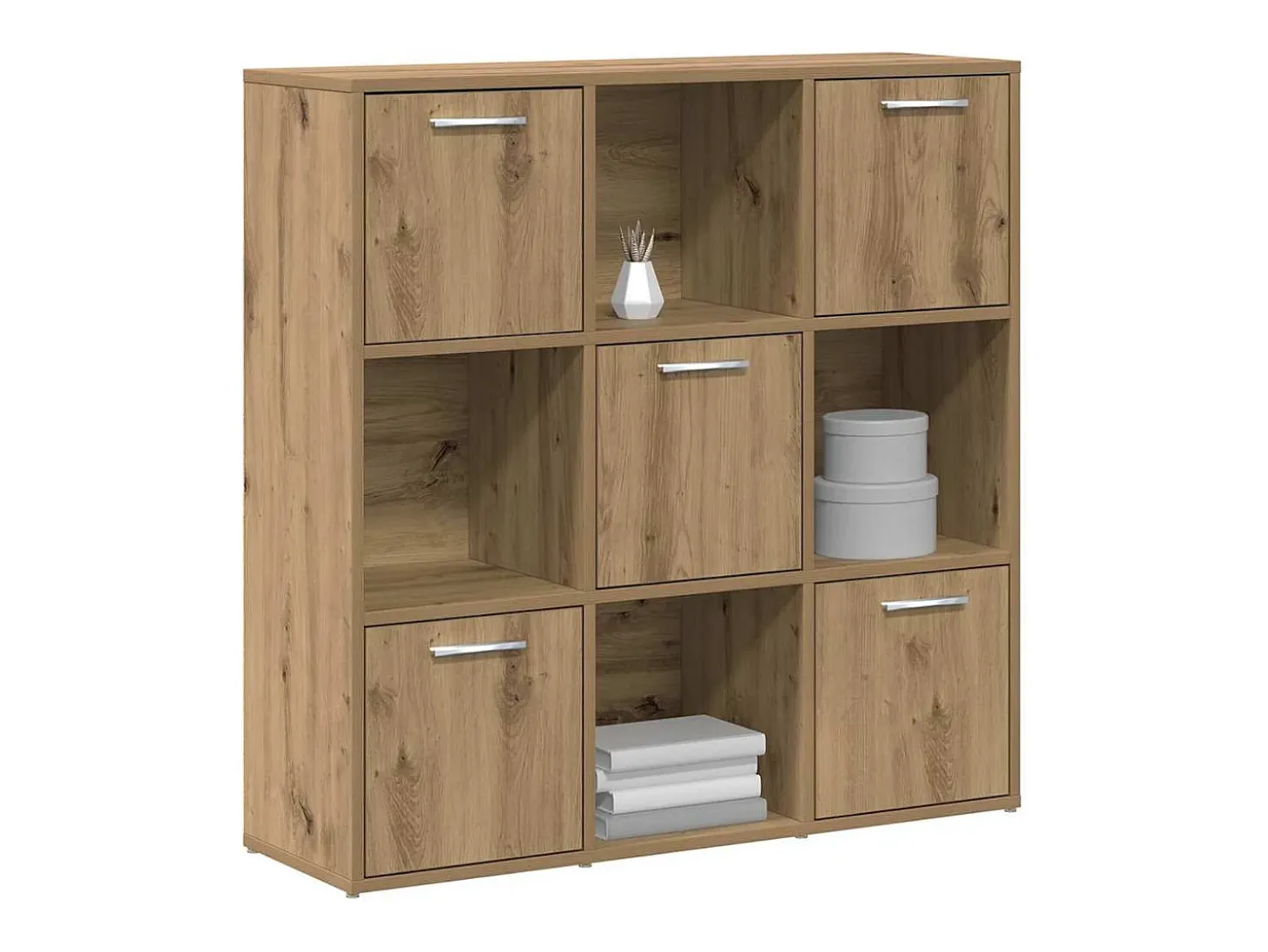 Estantería de madera de ingeniería roble artisan 90x28x90 cm
