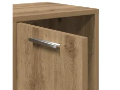 Estantería de madera de ingeniería roble artisan 90x28x90 cm
