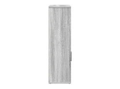 Estantería de madera de ingeniería gris sonoma 60x24x85 cm