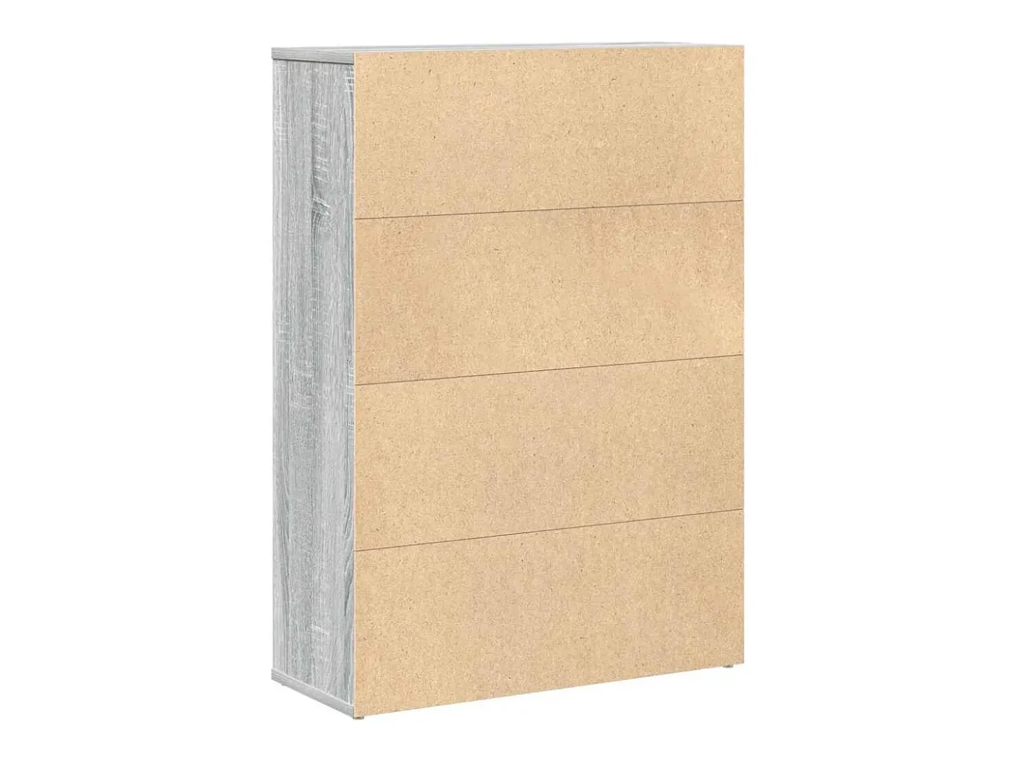 Estantería de madera de ingeniería gris sonoma 60x24x85 cm