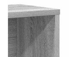 Estantería de madera de ingeniería gris sonoma 60x24x85 cm