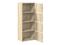 Estantería de madera de ingeniería roble sonoma 40x24x102 cm
