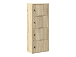 Estantería de madera de ingeniería roble sonoma 40x24x102 cm