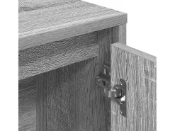Estantería de madera de ingeniería gris sonoma 89x24x101,5 cm