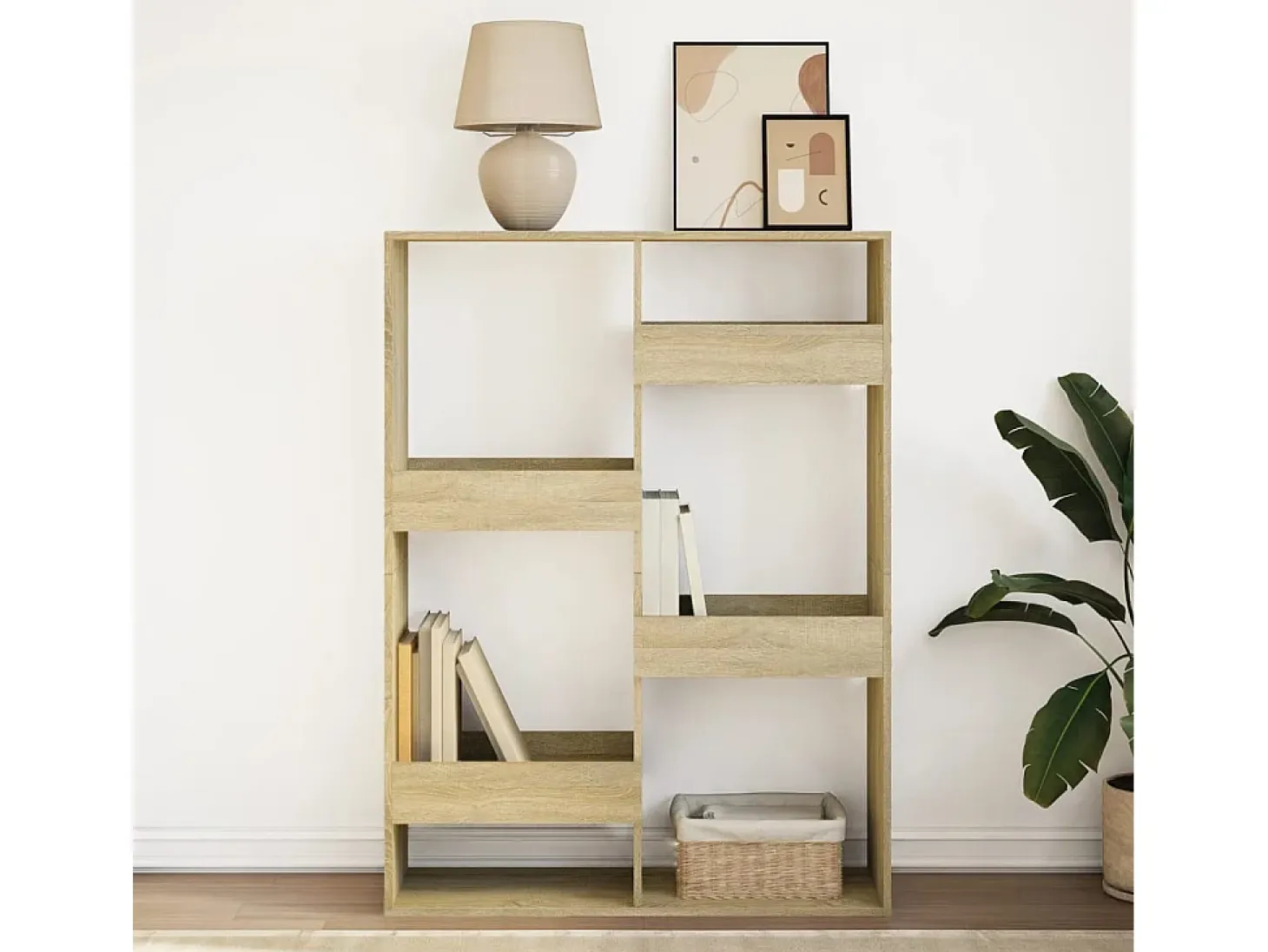 Estantería de madera de ingeniería roble Sonoma 100x33x135 cm