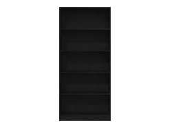 Estantería de madera de roble negro 80x24x176 cm