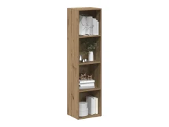 Estantería de madera ingeniería roble artisan 36x30x143 cm