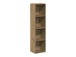 Estantería de madera ingeniería roble artisan 36x30x143 cm