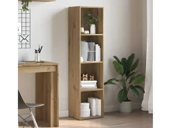 Estantería de madera ingeniería roble artisan 36x30x143 cm