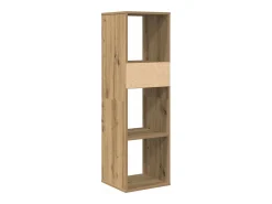 Estantería de madera ingeniería roble artisan 34x31x112 cm