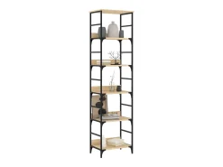 Estantería de madera ingeniería roble Sonoma 50x33x188,5 cm