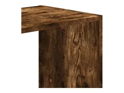 Estantería de madera ingeniería roble ahumado 68,5x32x68,5 cm