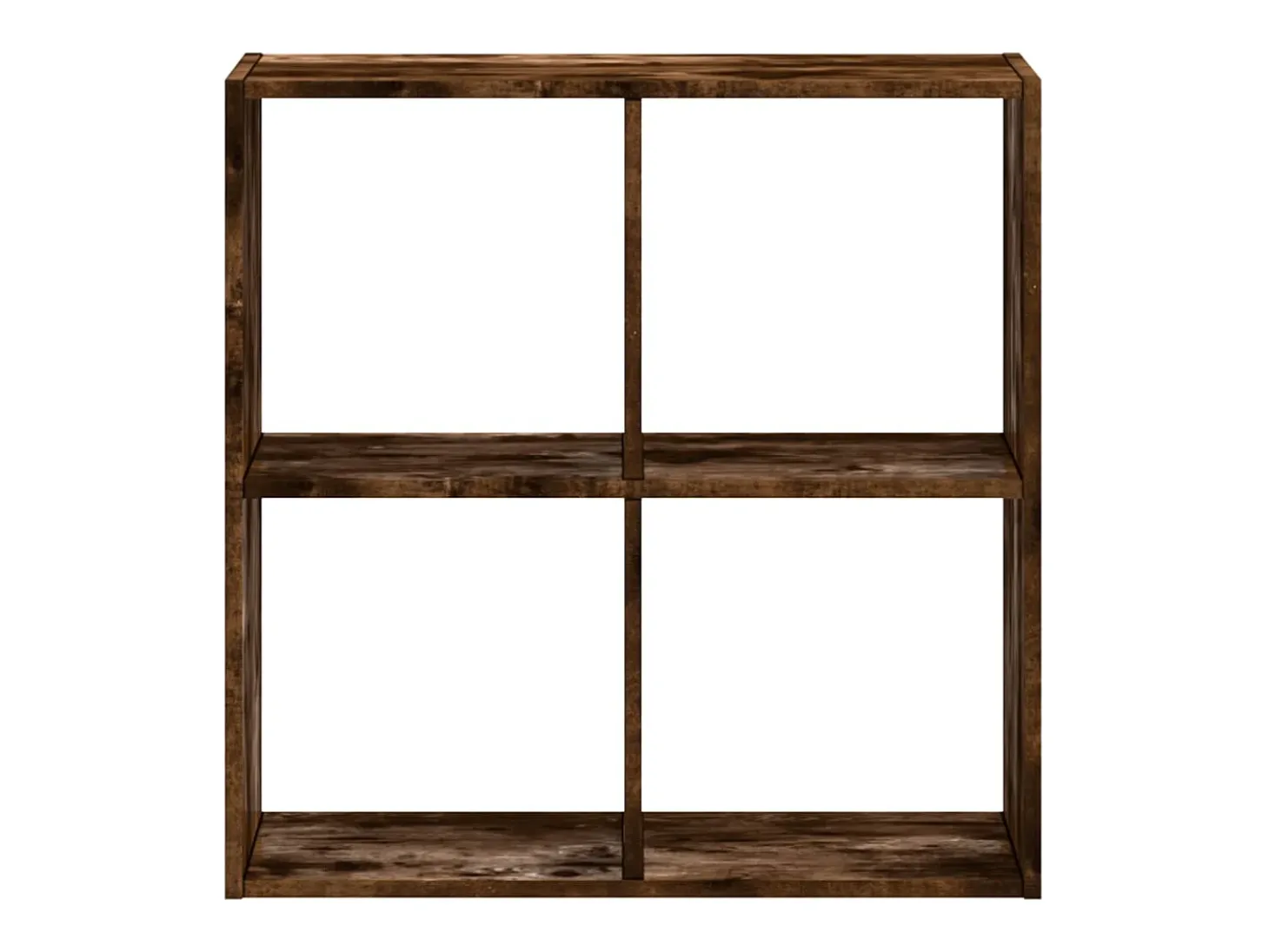 Estantería de madera ingeniería roble ahumado 68,5x32x68,5 cm