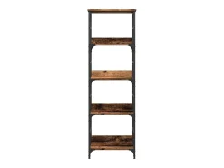 Estantería de madera ingeniería madera envejecida 50x33x153 cm