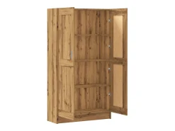 Estantería de madera ingeniería roble artisan 82,5x30,5x150 cm