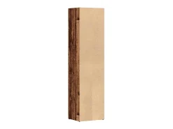 Estantería de madera ingeniería madera envejecida 36x30x143 cm