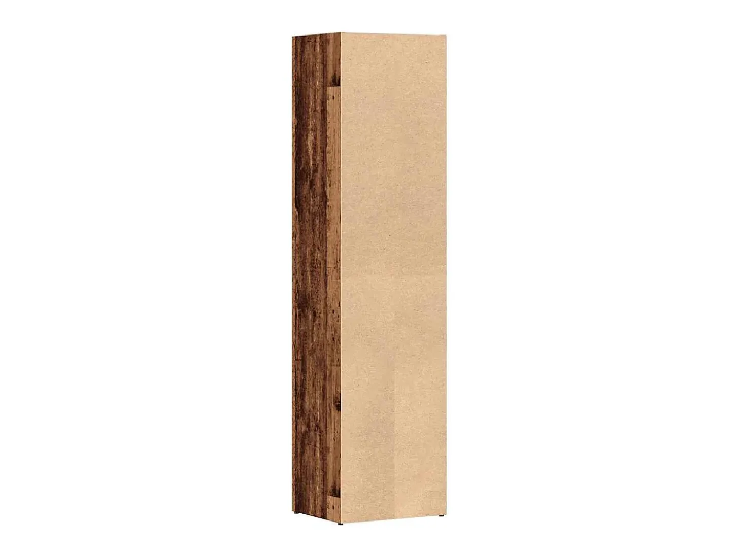 Estantería de madera ingeniería madera envejecida 36x30x143 cm