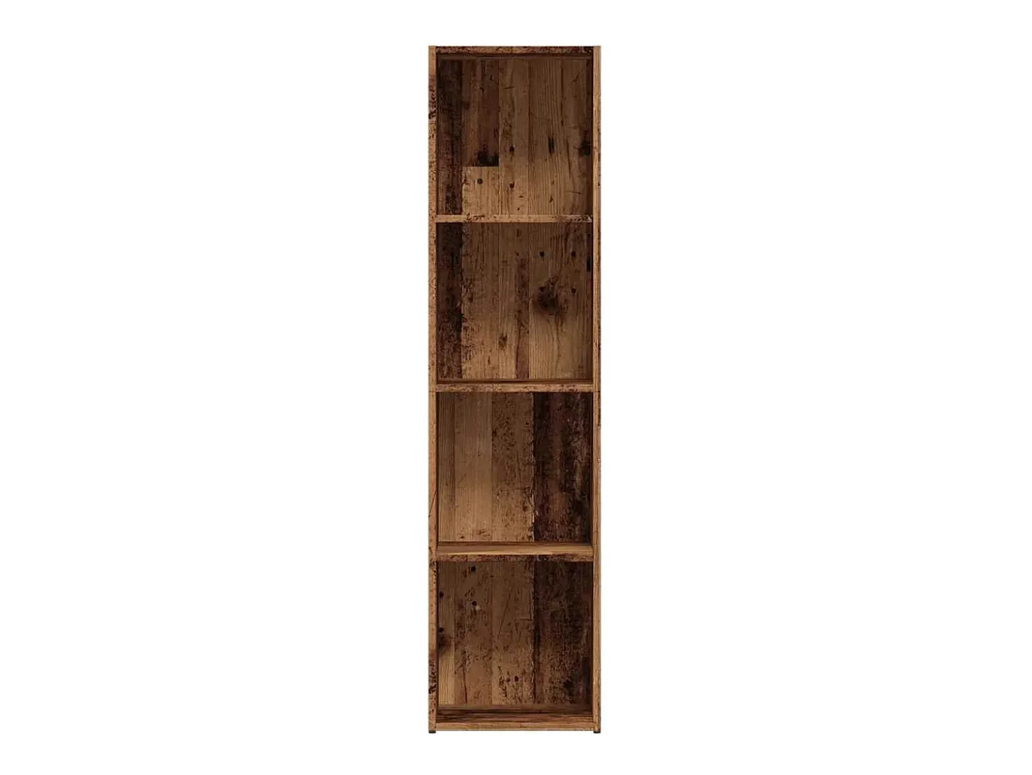 Estantería de madera ingeniería madera envejecida 36x30x143 cm