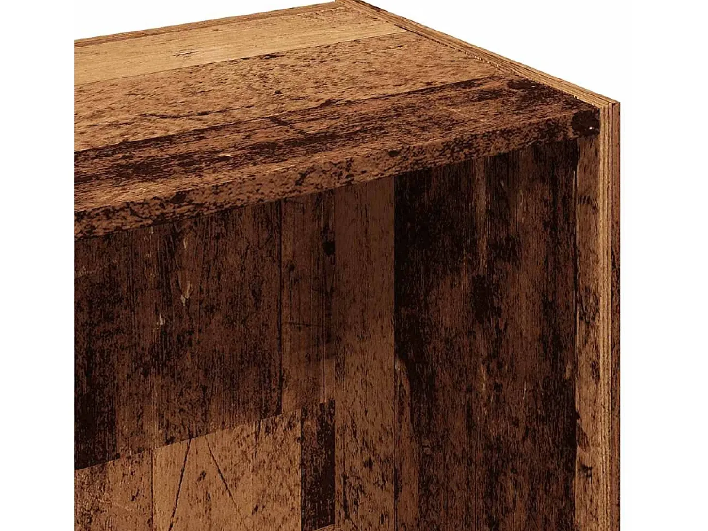 Estantería de madera ingeniería madera envejecida 36x30x143 cm