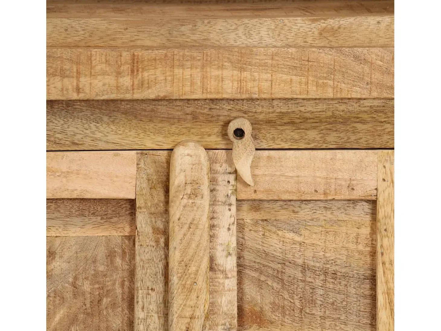 Estantería de madera maciza de mango 50x30x180 cm