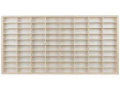 Estantería de Madera para Mini Coches con 80 Compartimentos - Organizador de Colección para Niños