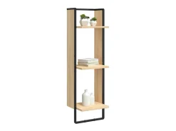 Estantería de pared 3 niveles madera roble Sonoma 30x25x100 cm ES73176