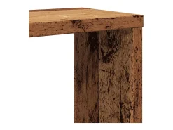 Estantería de pared cúbica 2 piezas madera vieja 60x15x23 cm
