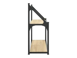 Estantería de pared de 2 niveles roble Sonoma 60x21x51 cm