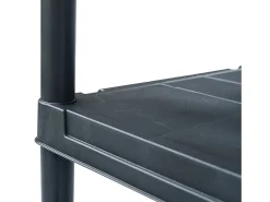 Estantería de plástico 5 unidades 125 kg 60x30x180 cm negro ES991486