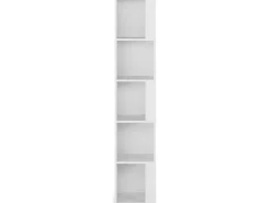 Estantería de rincón Fiyi 5 huecos color Blanco