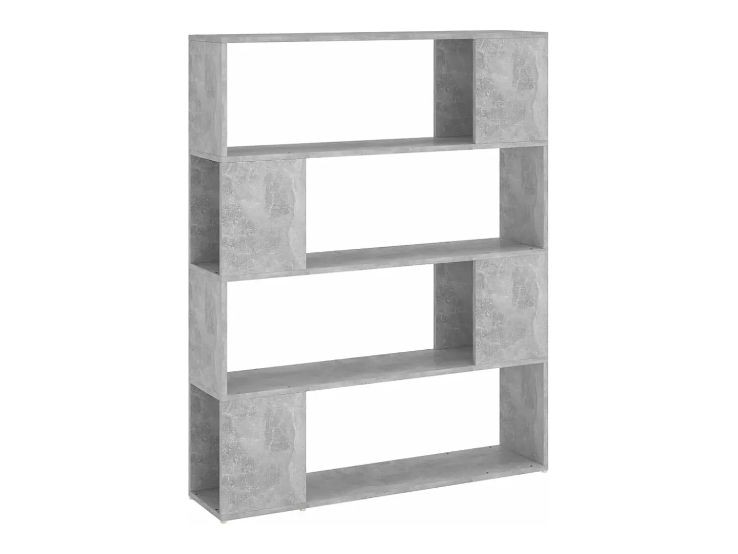 Estantería divisor de espacios gris hormigón 100x24x124 cm ES282468
