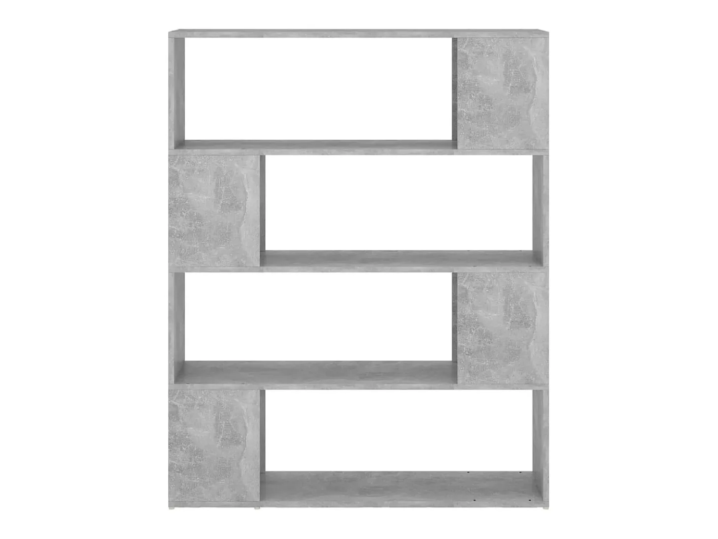 Estantería divisor de espacios gris hormigón 100x24x124 cm ES282468