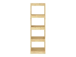 Estantería divisor espacios madera maciza pino 40x30x135,5 cm