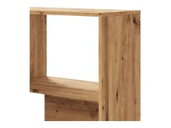 Estantería esquina 4 niveles madera roble artisan 85x85x140 cm