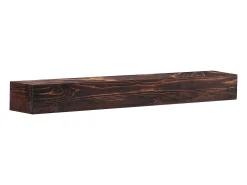 Estantería Flotante de Pared de Madera para Chimenea SucceBuy, 122 cm, Marrón