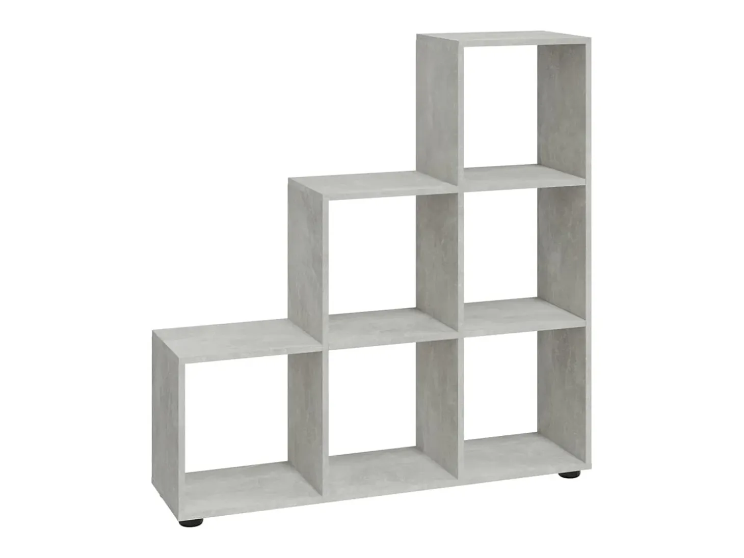 Estantería forma de escalera madera contrachapada gris hormigón