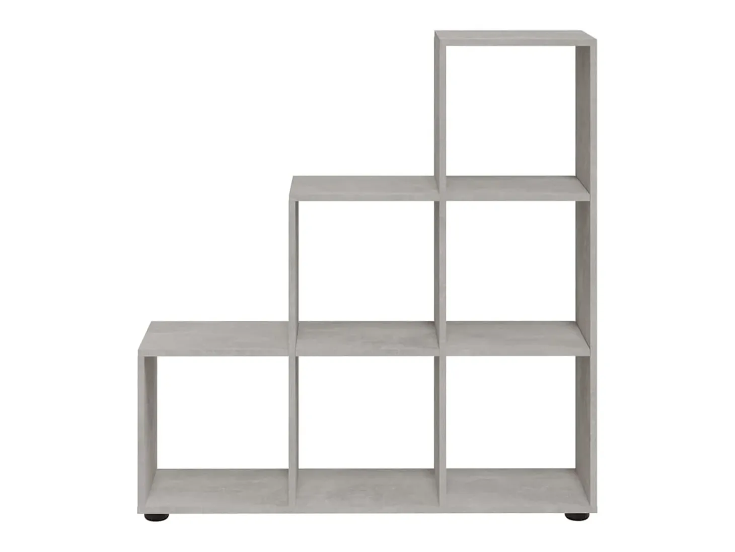 Estantería forma de escalera madera contrachapada gris hormigón
