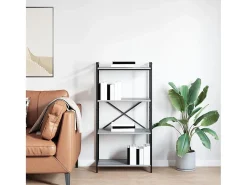 Estantería Gris sonoma 60 x 30 x 118 cm Madera contrachapada