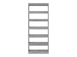 Estantería Gris sonoma 80 x 30 x 198 cm Madera contrachapada