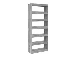 Estantería Gris sonoma 80 x 30 x 198 cm Madera contrachapada